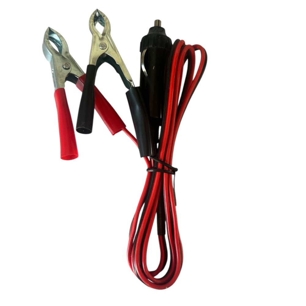 Red and Black Car Battery Charger Cable
